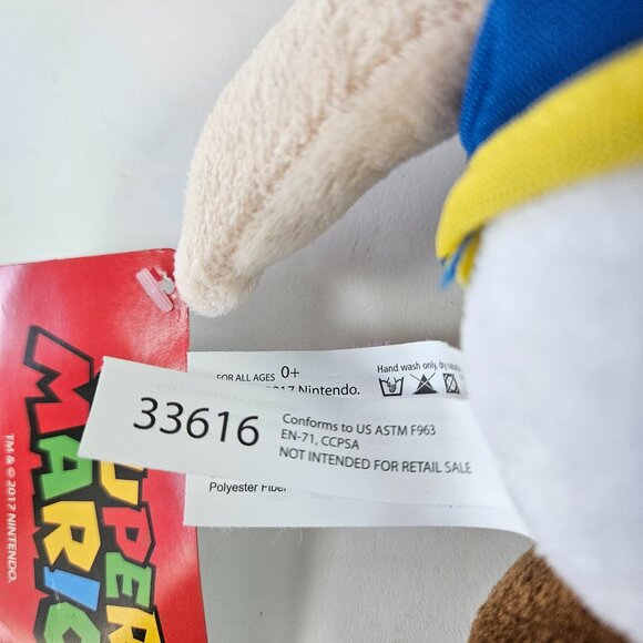 Super Mario Toad Plush Official 10.5" Mushroom Toad Toy USA 2017 New With Tags - Picture 4 of 6